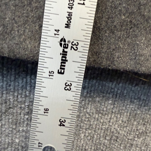 VNT Delia's Peacoat Women Gray Med Wool Blend Double Breasted Brass Tone Buttons - Picture 7 of 9